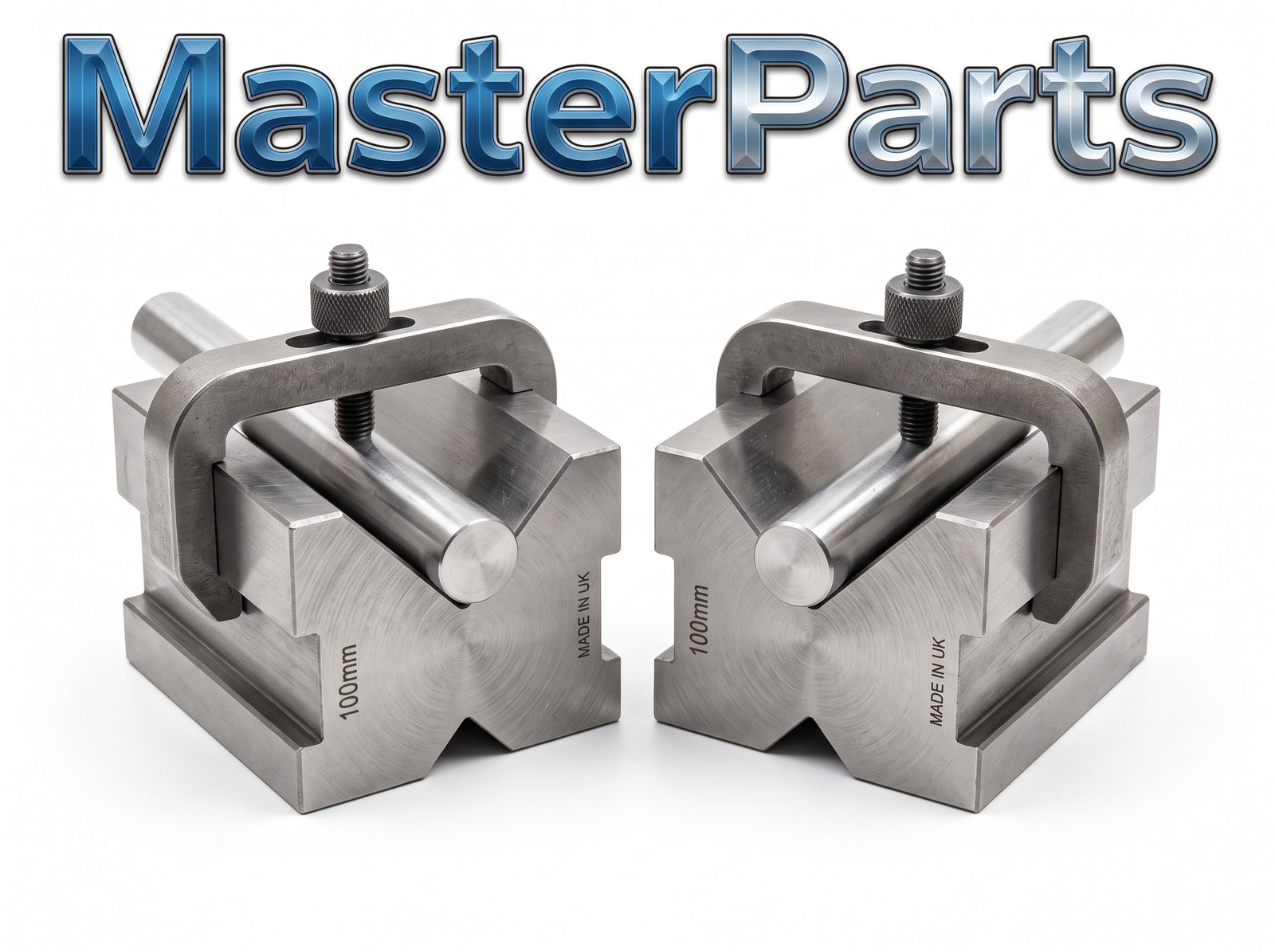 V-Block Pair 100mm with Clamps